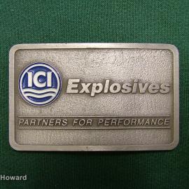 Belt buckle: ICI Explosives
