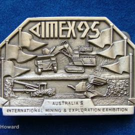 Belt Buckle: AIMEX 95 Australia's International Mining & Exploration Exhibition