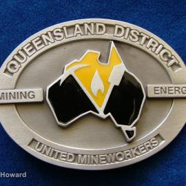Belt Buckle: Queensland District United Mineworkers Mining Energy