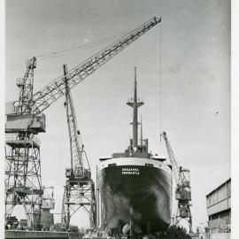 "Koojarra", Fremantle in  dock  - State Dockyard, Newcastle, NSW, [n.d.]