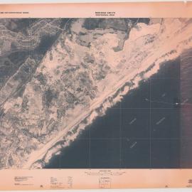 Topographical-Aerial map by the Department of Lands showing 9 Mile Beach near Redhead and Jewells, Lake Macquarie
