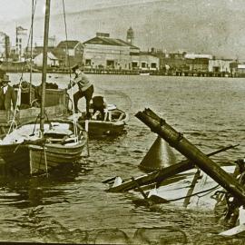 *Aftermath of the collision of the Newcastle to Stockton ferry Bluebell and the freighter Waraneen, Newcastle, NSW, August 1934
