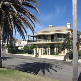 Two-story building with wrought iron, Newcastle, NSW, 27 February 2010