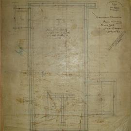 Anglican Church, Denman, showing iron bond, 15 July 1872, plan drawing