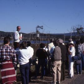 John Dorman addresses symposium, Shortland Wetlands, NSW, 1986-June 1988
