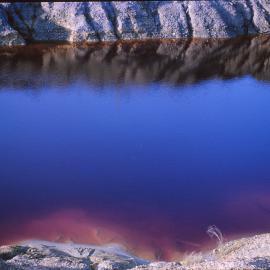 Aberdare No 7 Colliery acid water dam, by Baden Powell Howard
