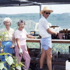 Marg Withers, Ann Clarke and Norm George, Shortland Wetlands, NSW, 1986-June 1988