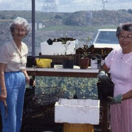 Marg Withers and Ann Clarke, Shortland Wetlands, NSW, December 1987