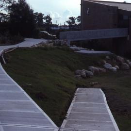 Amenities block path, Shortland Wetlands, NSW, March 1990