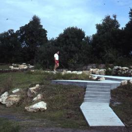 Amenities block path, Shortland Wetlands, NSW, 28 April 1990