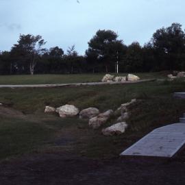 Amenities block path, Shortland Wetlands, NSW, 28 April 1990