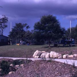 Amenities block path, Shortland Wetlands, NSW, July 1990