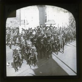 Procession of [NSW Lancers], Newcastle, NSW