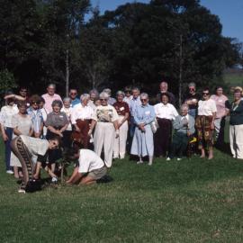 Ceremonial tree planting 10th anniversary volunteers lunch, Hunter Wetlands, Shortland, NSW, May 1996 
