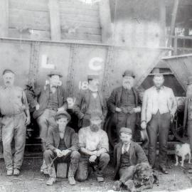 Colliery staff, Lambton Colliery, [Redhead], NSW, 27 May 1897