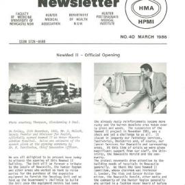 Joint Medical Newsletter No. 040, March 1986