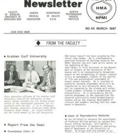 Joint Medical Newsletter No. 045, March 1987
