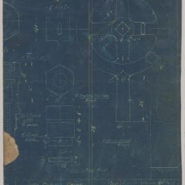 South Maitland Railways Pty Ltd - Locomotives, 10 Class loco boilers, 9 mm injector steam valve details, 1 February 1956 (Blueprint)