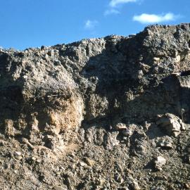 Cessnock No. 2 Colliery quarry area showing overburden