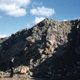 Cessnock No. 2 Colliery quarry area showing overburden