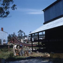 Conveyor - storage bins to borehole, March 1957