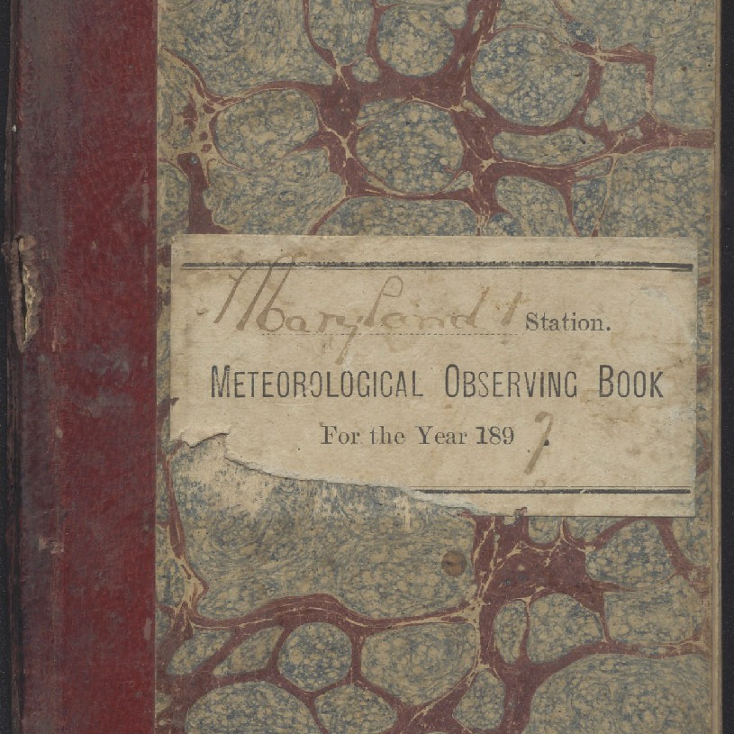 Maryland Station. Meteorological Observing Book For the Year 1897.