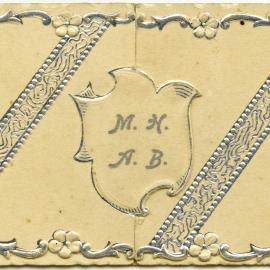 Wedding invitation for the Bruderlin couple