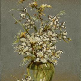 Vase of White Flowers