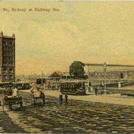 George Street, Sydney, at Railway Station.