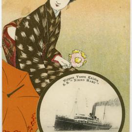 Geisha with S.S. Nippon Maru