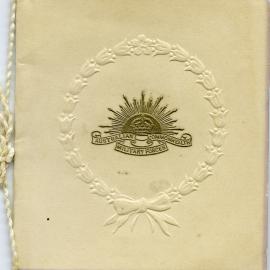 Australian Army Christmas Card, 1918