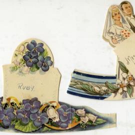 Wedding Table Names for Ruby Allan and Elaine