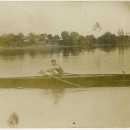 Man Rowing