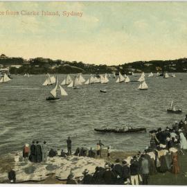 Dingy Race from Clarke Island, Sydney