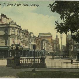 Park Street from Hyde Park, Sydney