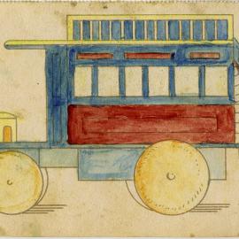 Postcard of a Toy Train
