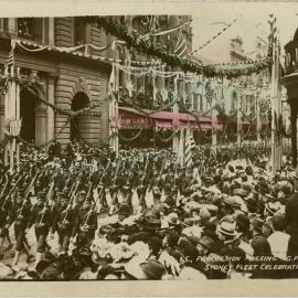 Procession Passing the G.P.O., Sydney Fleet Celebrations