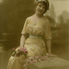 Young Woman with Flowers