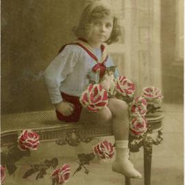 Girl with Roses