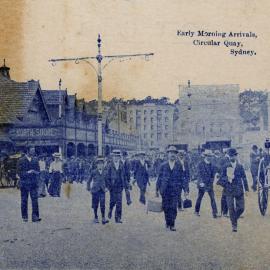 Early morning arrivals, Circular Quay, Sydney