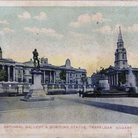 National Gallery and Gordon's Statue, Trafalgar Square, London