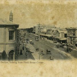 West Street, looking from Field Street Corner, Durban, South Africa