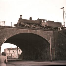 VR, D Class, Peel Street bridge, Ballarat, [1930s]