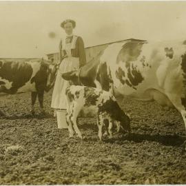 Woman with Cows