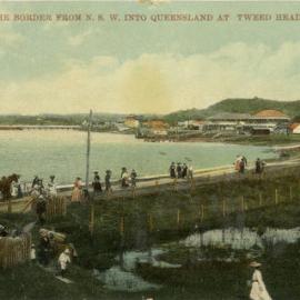 Crossing the border from NSW into Queensland at Tweed Heads