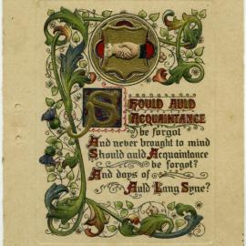 Should Auld Acquaintance Be Forgot - Greeting Card