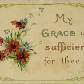 My Grace is Sufficient for Thee