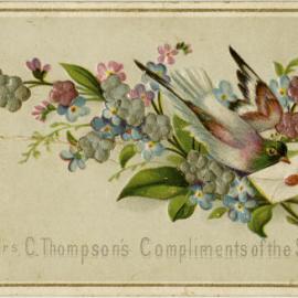 With Mrs C. Thompson's Compliments of the Season