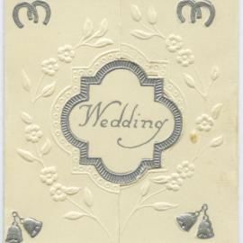Wedding Invitation of Donald William Henry and Ivy Gillard, 1956