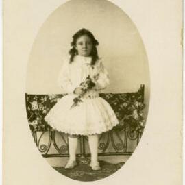 Girl with flowers